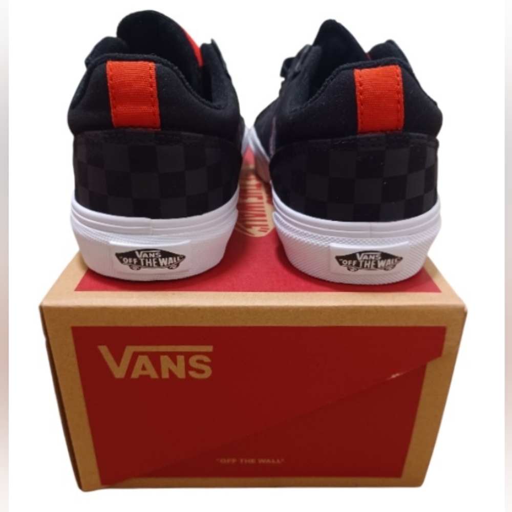 VANS Off The Wall, Seldan (Checkerboard) Black / VN0A4U25276 / Boy Size 3.5 YT - Picture 5 of 6